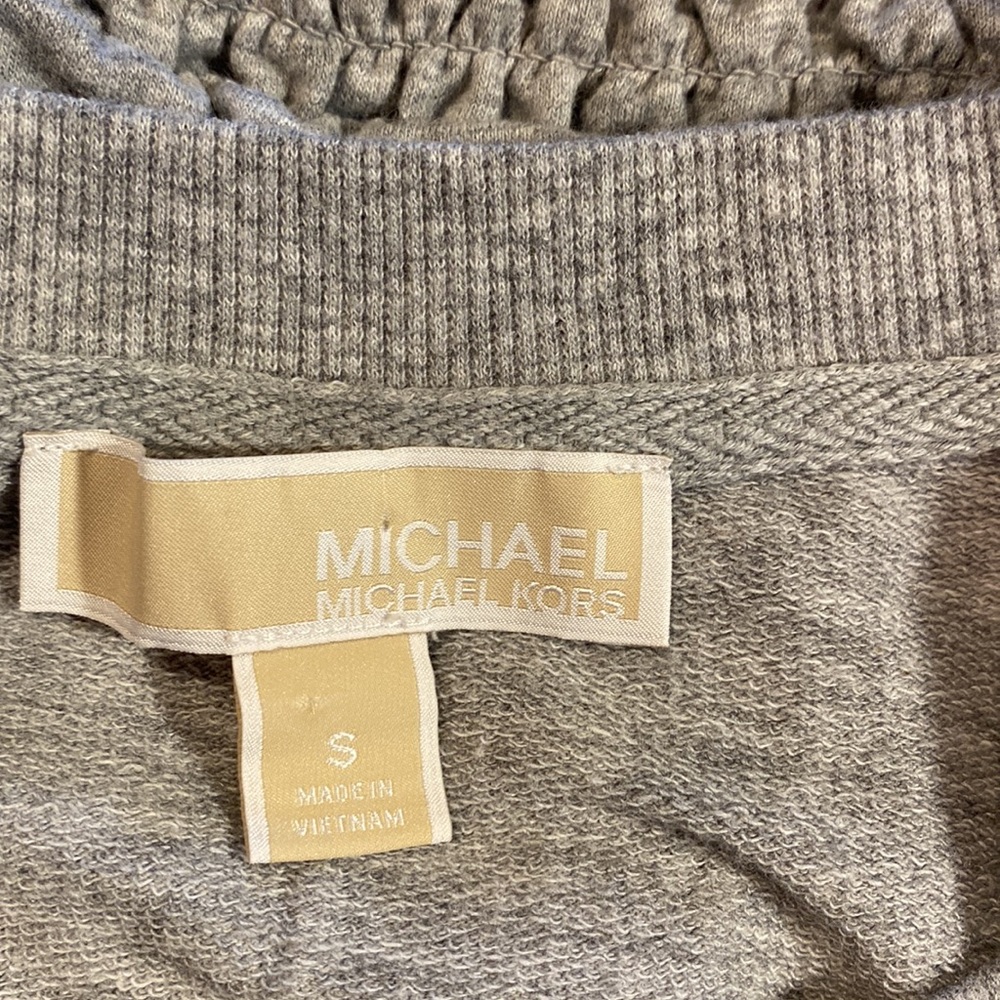 Michael Kors fleece sweatshirt size small elastic waist - Picture 4 of 6